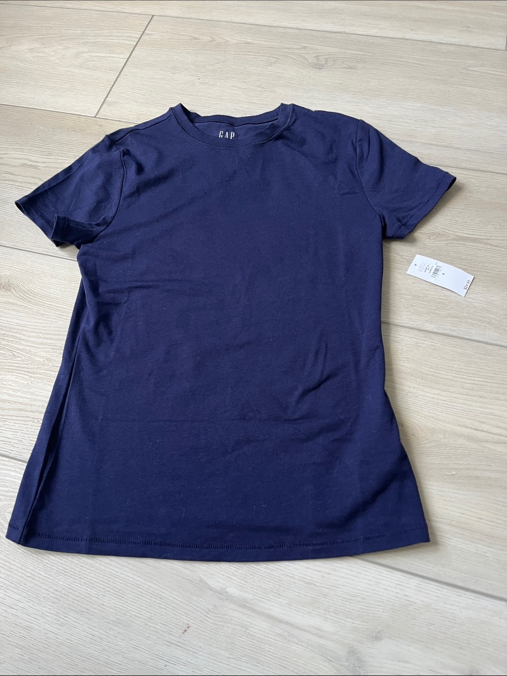 GAP Navy Closeknit Jersey Short-Sleeve Crewneck Tee